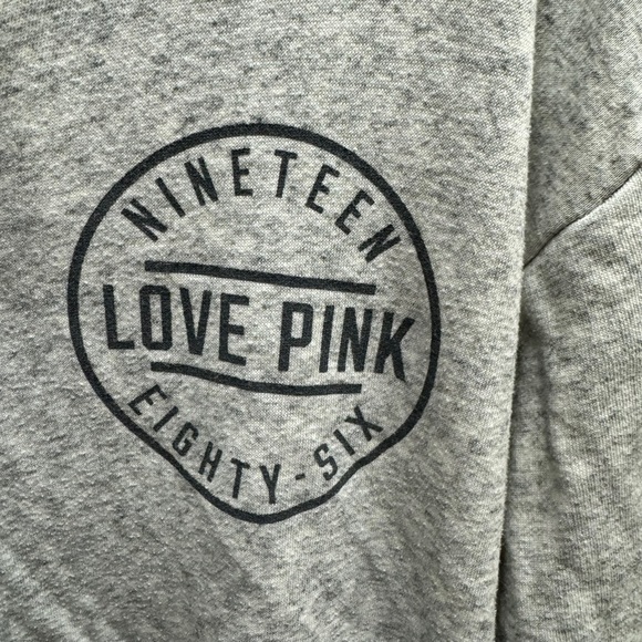 PINK Gray Zip Up Jacket | Size‎ Small | Super Cute| Excellent Condition! 0025 - Picture 3 of 5